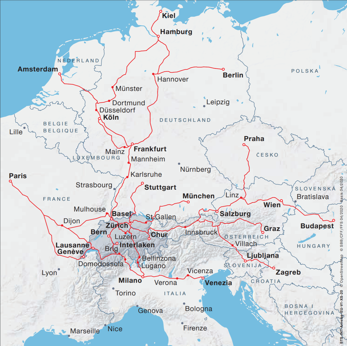 Met de trein naar en in Zwitserland reizen Zwitserland Toerisme